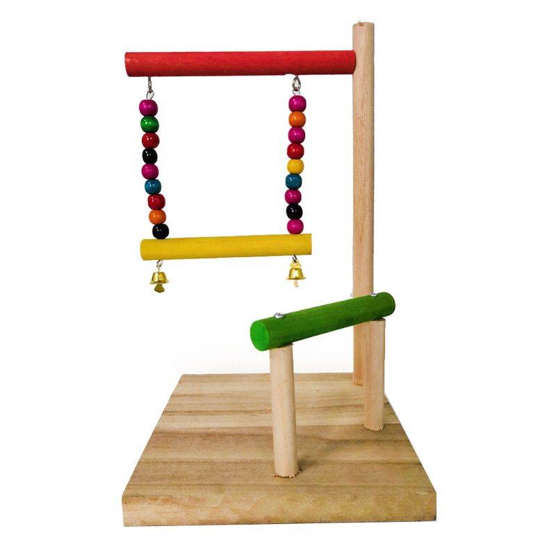 Bird's Multifunction Wooden Perch