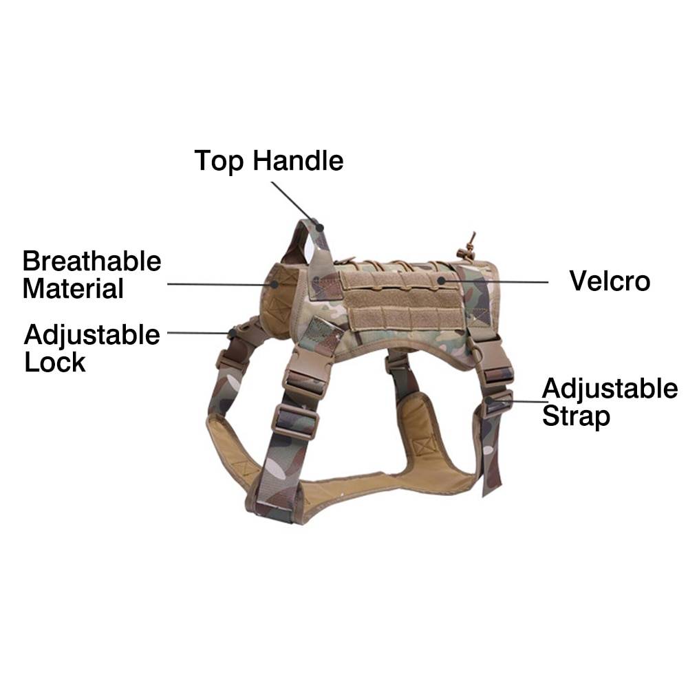 Dog Harness and Leash Set With Nylon Handle Dogs Harnesses & Collars Color : Camouflage Harness|Ranger Green Harness|Brown Harness|Black Harness|CP Harness and Leash|RG Harness and Leash|BW Harness and Leash|BK Harness and Leash Dog Harness and Leash Set With Nylon Handle Dogs Harnesses & Collars Color : Camouflage Harness|Ranger Green Harness|Brown Harness|Black Harness|CP Harness and Leash|RG Harness and Leash|BW Harness and Leash|BK Harness and Leash