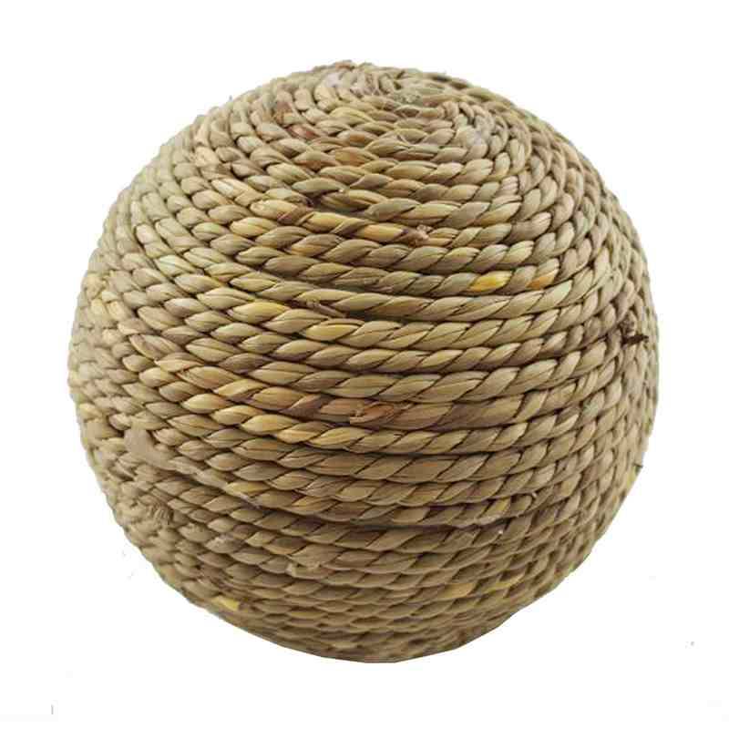 Straw Rope Ball Chew Toy