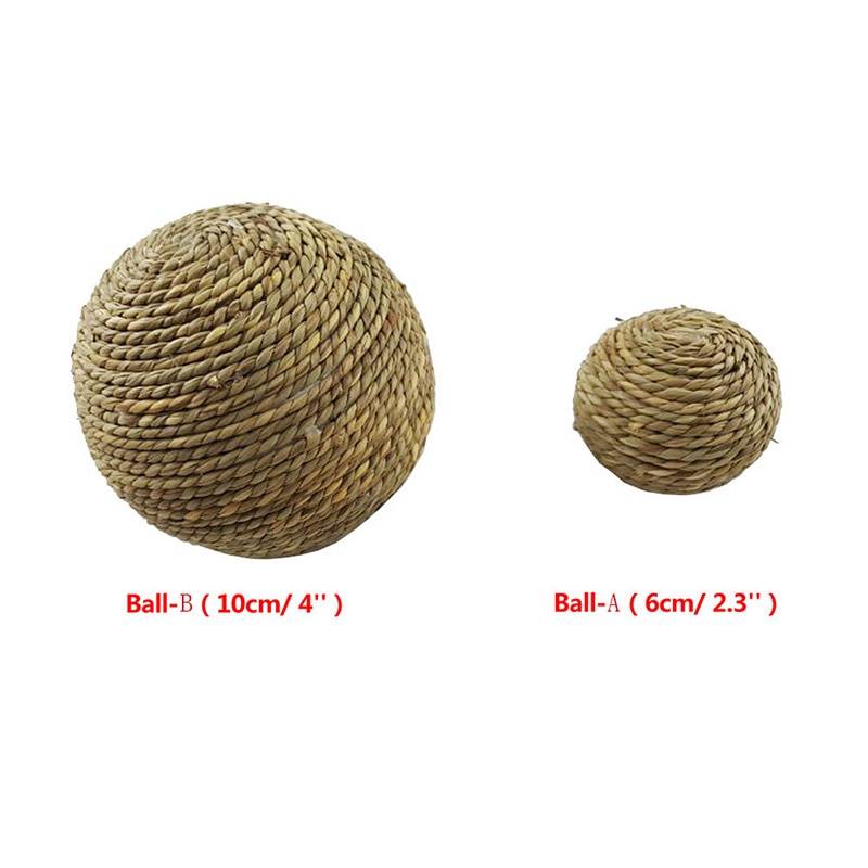Straw Rope Ball Chew Toy