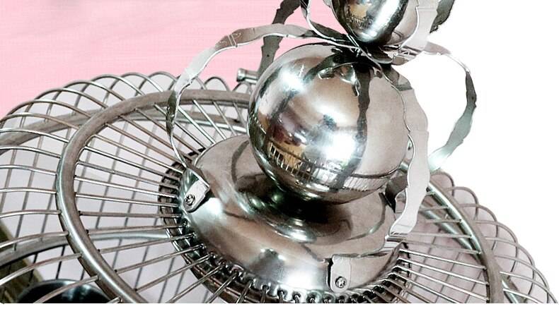 Large Vintage Stainless Steel Bird Cage
