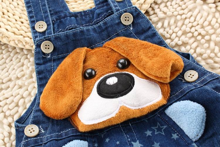 Baby's Dog Style Denim Overalls 4