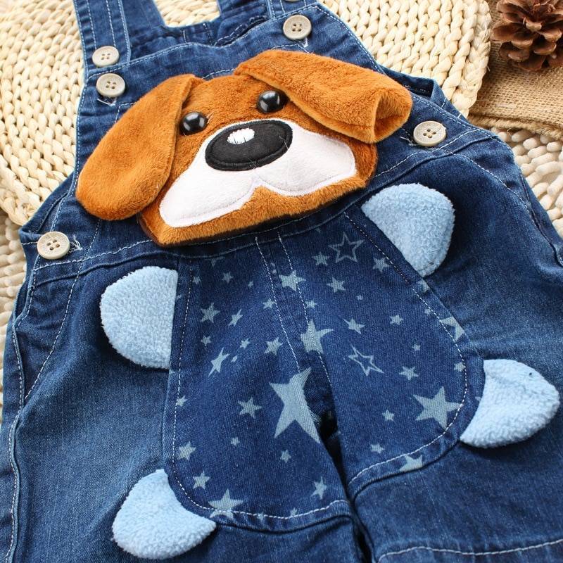 Baby's Dog Style Denim Overalls 3