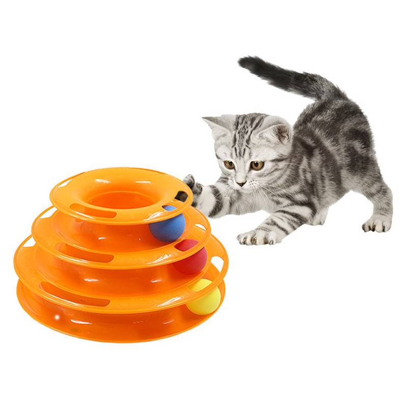 cat ball tower toy