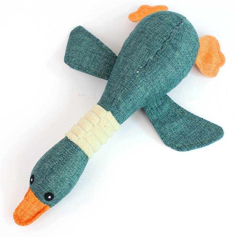 Funny Wild Geese Dog Squeak Toy Blue