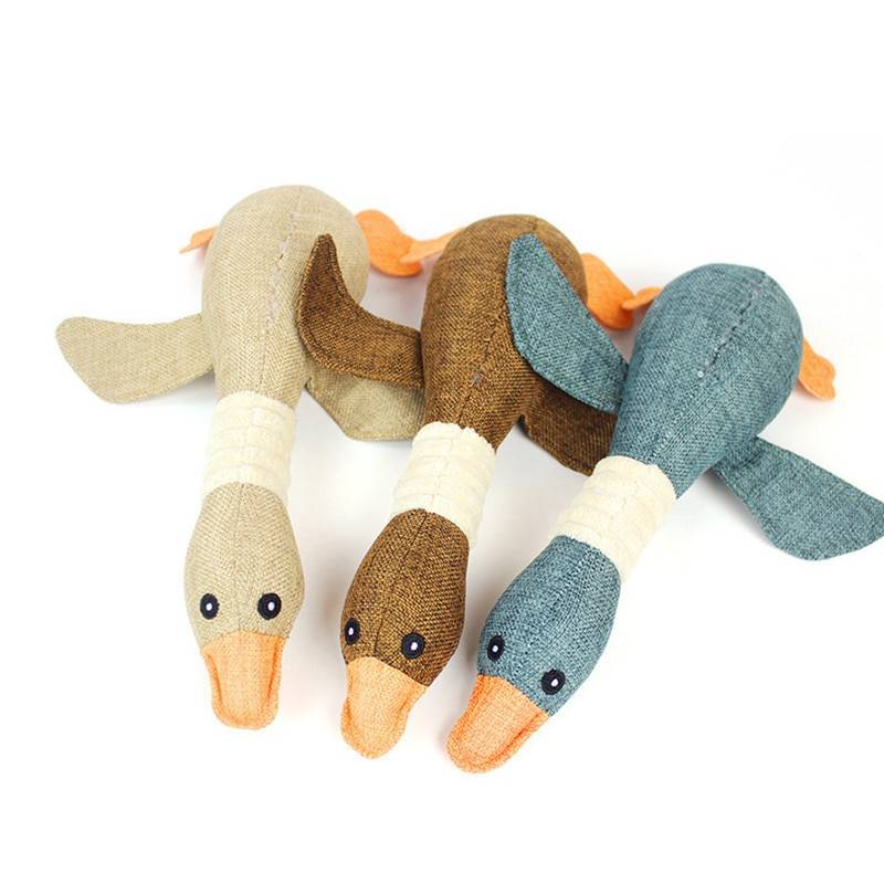 Funny Wild Goose Dog Squeak Toy