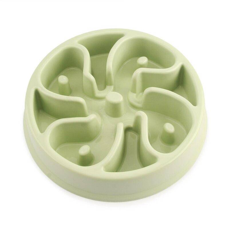 Anti-Choke Dogs Feeding Bowl Accessories for Pet Lovers Color : Green|Green|Light Pink|Light Blue|Blue|Flower Pink|Pink|Flower Blue|Flower Green Anti-Choke Dogs Feeding Bowl