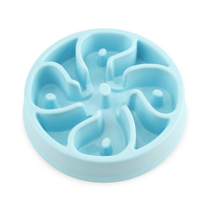 Anti-Choke Dogs Feeding Bowl Accessories for Pet Lovers Color : Green|Green|Light Pink|Light Blue|Blue|Flower Pink|Pink|Flower Blue|Flower Green Anti-Choke Dogs Feeding Bowl