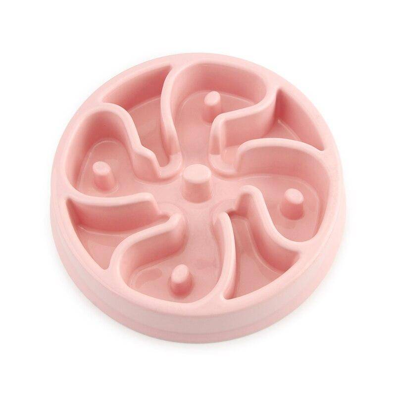 Anti-Choke Dogs Feeding Bowl Accessories for Pet Lovers Color : Green|Green|Light Pink|Light Blue|Blue|Flower Pink|Pink|Flower Blue|Flower Green Anti-Choke Dogs Feeding Bowl